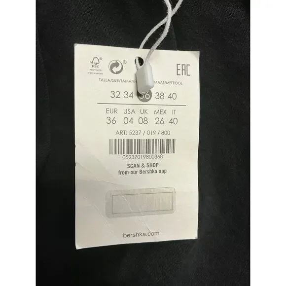 Bershka Slouchy Chino Pants Women’s Size US 4 - Picture 8 of 8